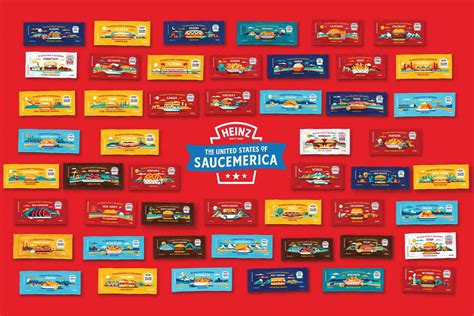 heinz 50 states sauces|Heinz Releases Sauce Packets for All 50 States